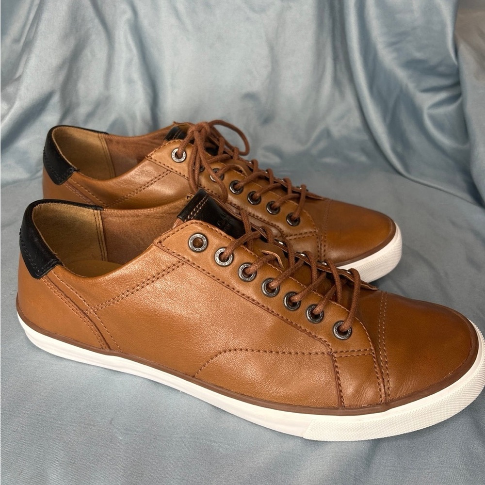Coach Perkins Lo Top LTR Snkr Mens NWT Shoes SZ 10.5D In Saddle Style # FG1056